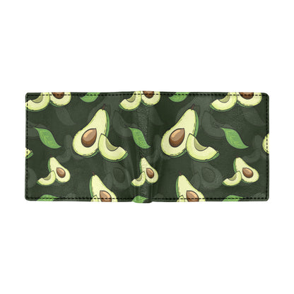 Avocado Pattern Print Design AC07 Men's ID Card Wallet