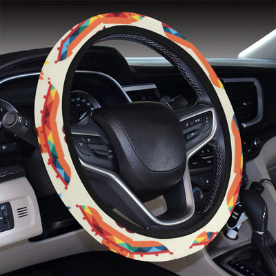 Maracas Mexican Pattern Print Design 01 Steering Wheel Cover with Elastic Edge