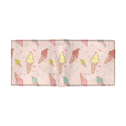 Ice Cream Pattern Print Design 02 Men's ID Card Wallet