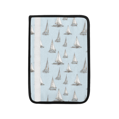 Sailing Ships Pattern Print Design A01 Car Seat Belt Cover
