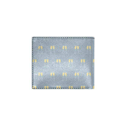 Champagne Pattern Print Design 03 Men's ID Card Wallet
