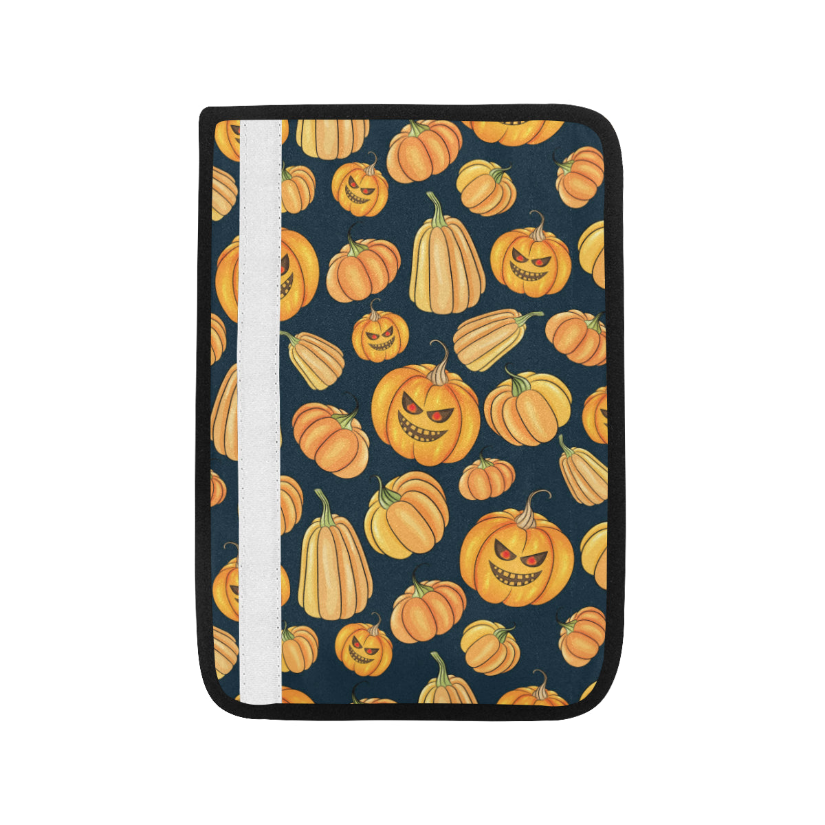 Pumpkin Halloween Pattern Print Design A04 Car Seat Belt Cover