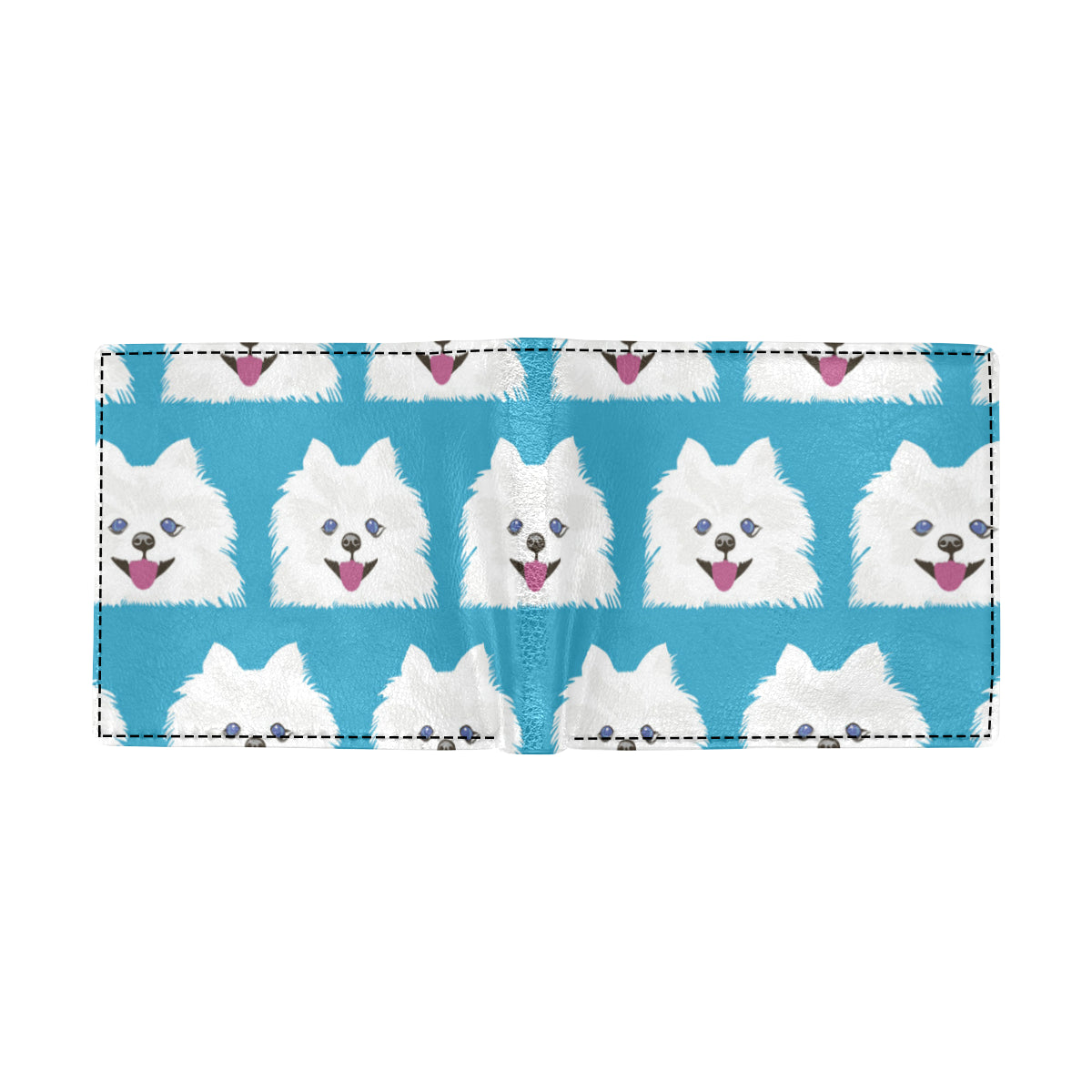 Pomeranians Pattern Print Design A05 Men's ID Card Wallet