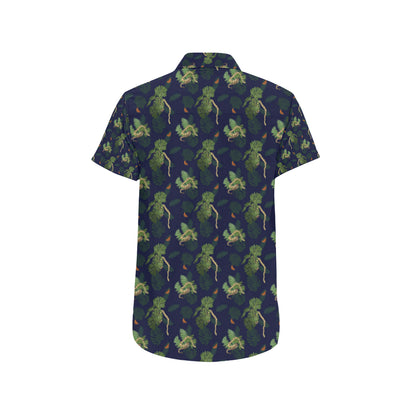 Boa Pattern Print Design 02 Men's Short Sleeve Button Up Shirt