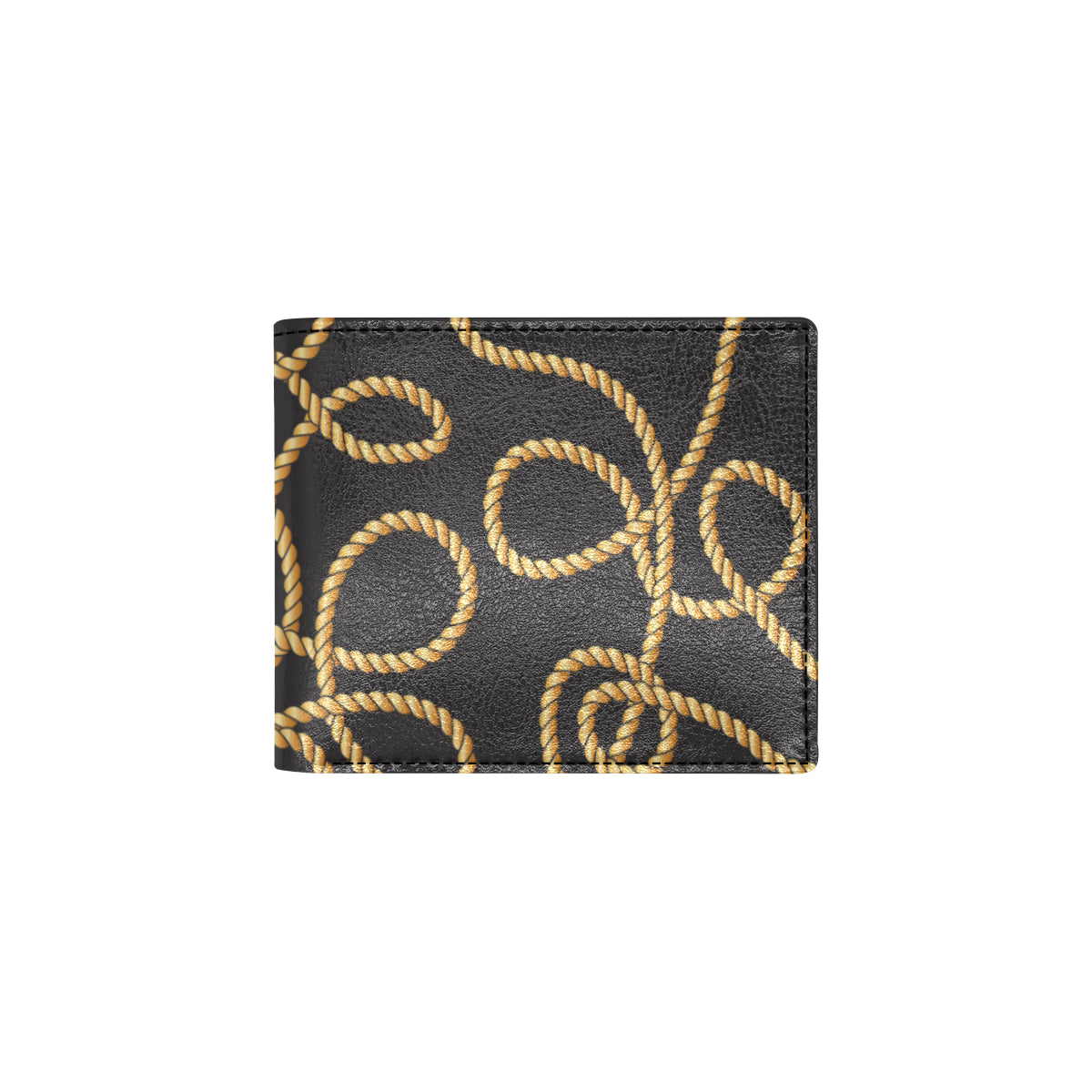 Rope Pattern Print Design A04 Men's ID Card Wallet
