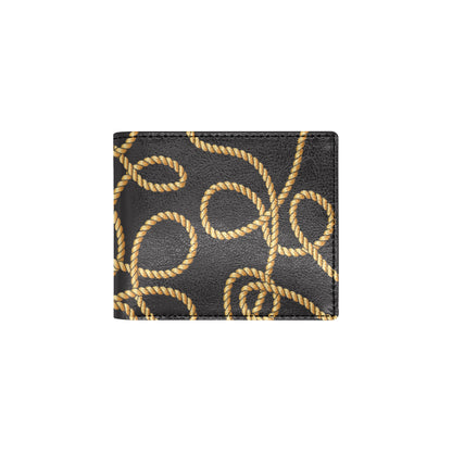 Rope Pattern Print Design A04 Men's ID Card Wallet
