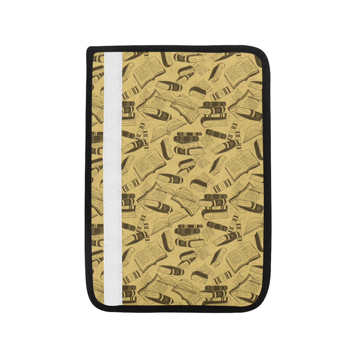 Book Pattern Print Design 02 Car Seat Belt Cover
