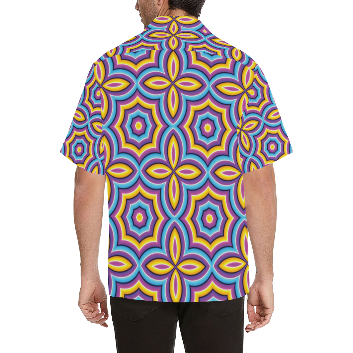 Optical illusion Pattern Print Design A03 Men's Hawaiian Shirt