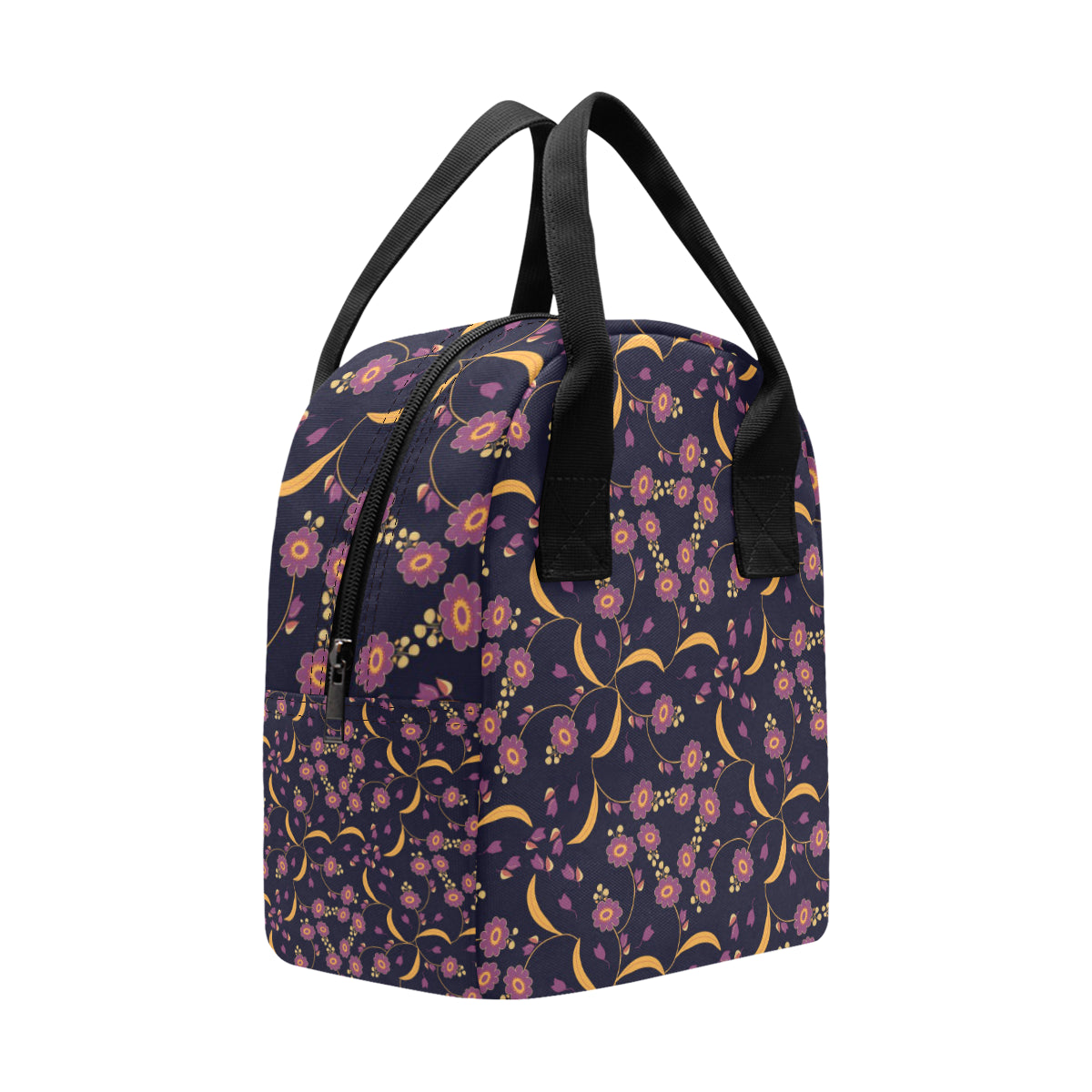 Anemone Pattern Print Design AM012 Insulated Lunch Bag