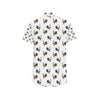 Chicken Pattern Print Design 02 Men's Short Sleeve Button Up Shirt