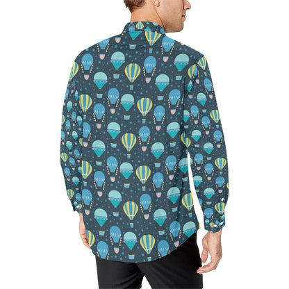 Ballon Pattern Print Design 06 Men's Long Sleeve Shirt