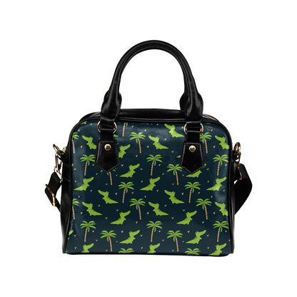 Alligator Pattern Print Design 02 Shoulder Handbag