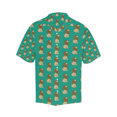 Lion Pattern Print Design 02 Men's Hawaiian Shirt