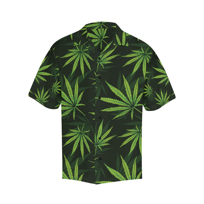 Pot Leaf Pattern Print Design A03 Men's Hawaiian Shirt