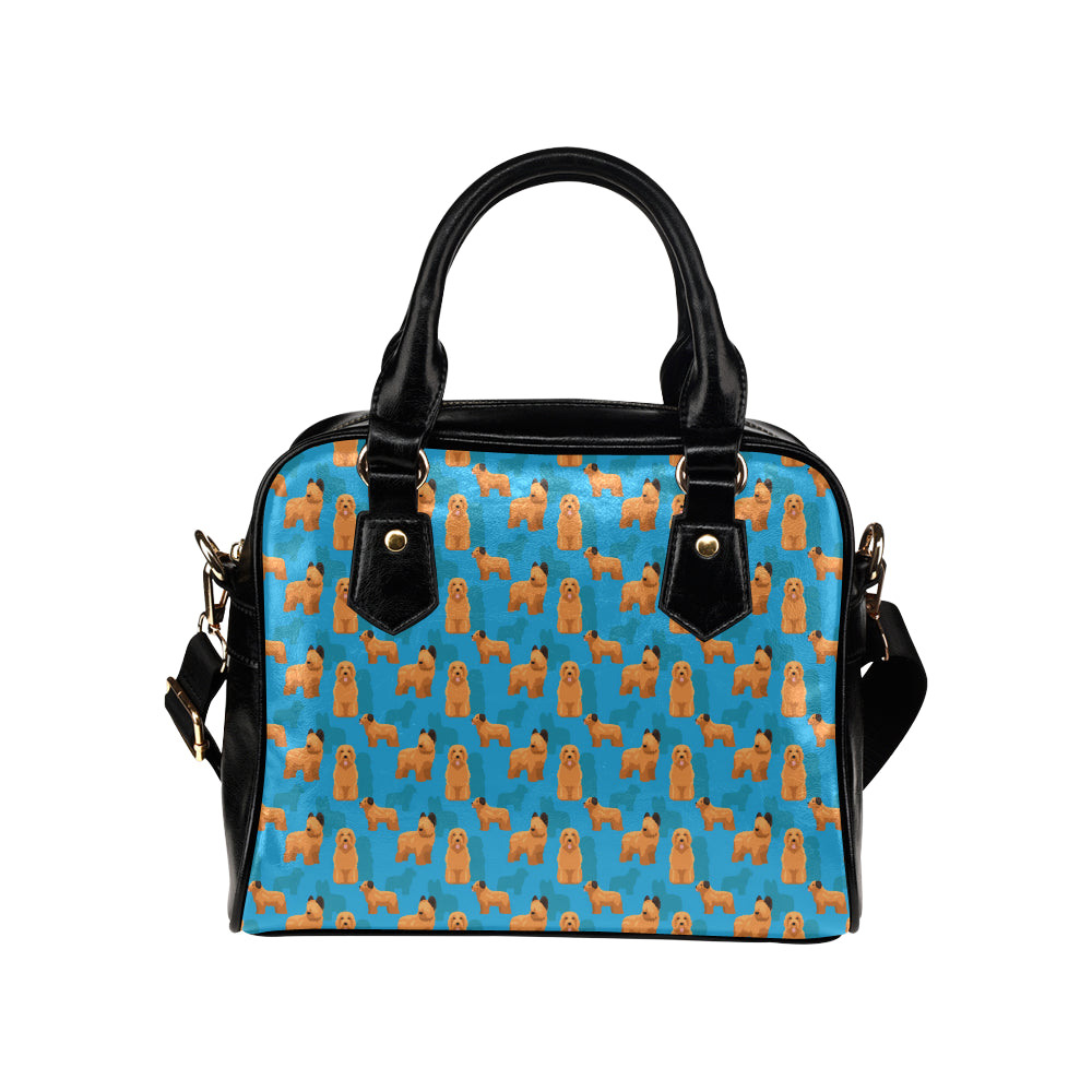 Briards Pattern Print Design 01 Shoulder Handbag