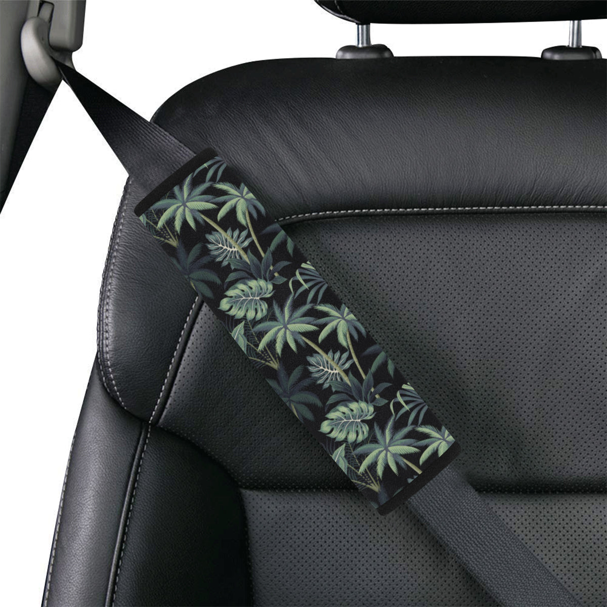 Rainforest Pattern Print Design RF02 Car Seat Belt Cover