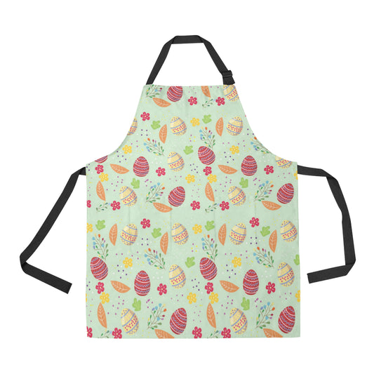 Easter Eggs Pattern Print Design RB07 Apron with Pocket