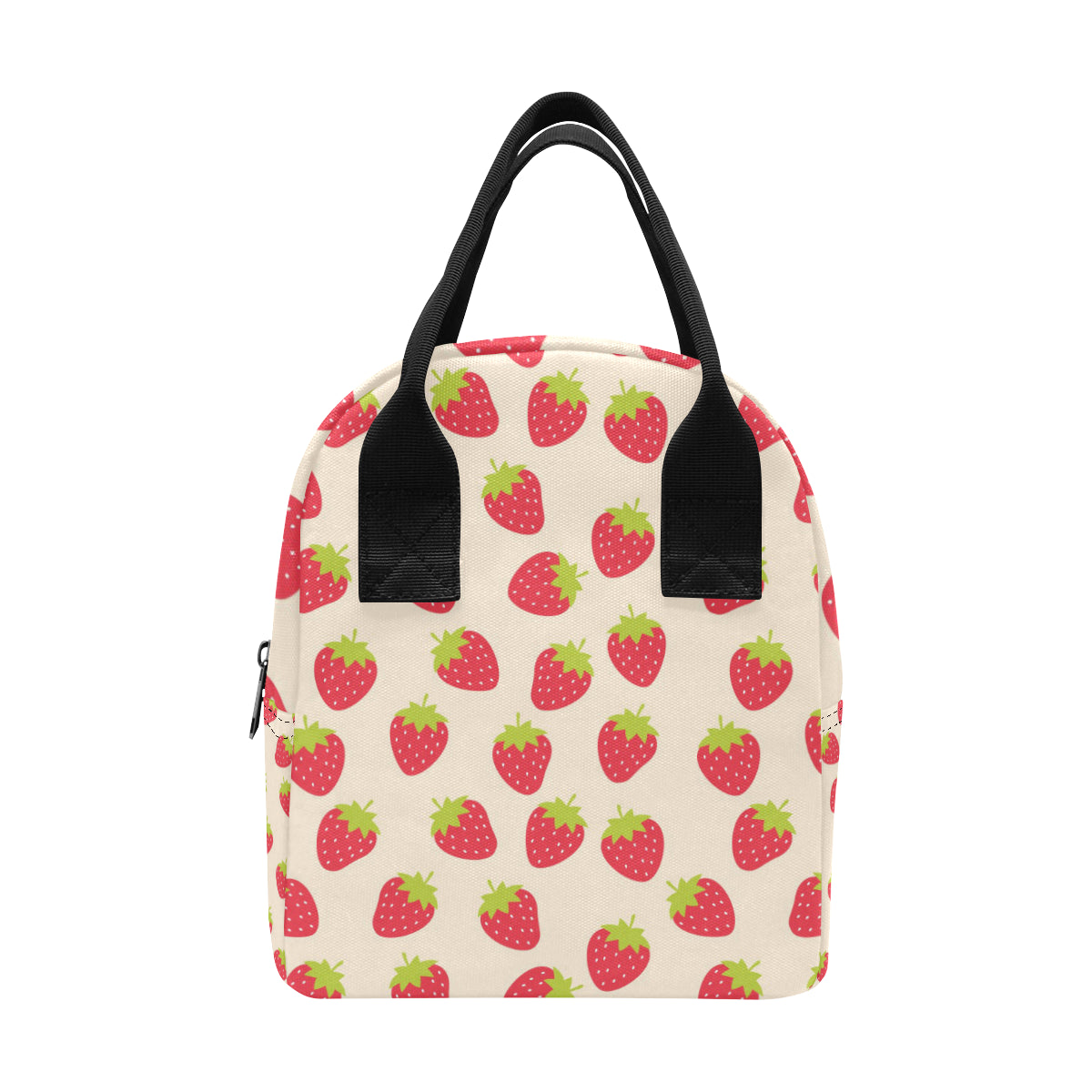 Strawberry Pattern Print Design SB02 Insulated Lunch Bag