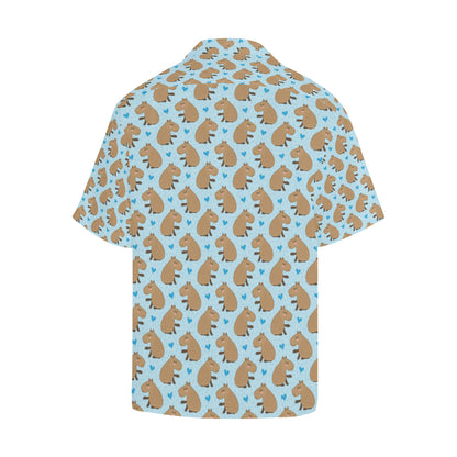 Capybara Pattern Print Design 01 Men's Hawaiian Shirt