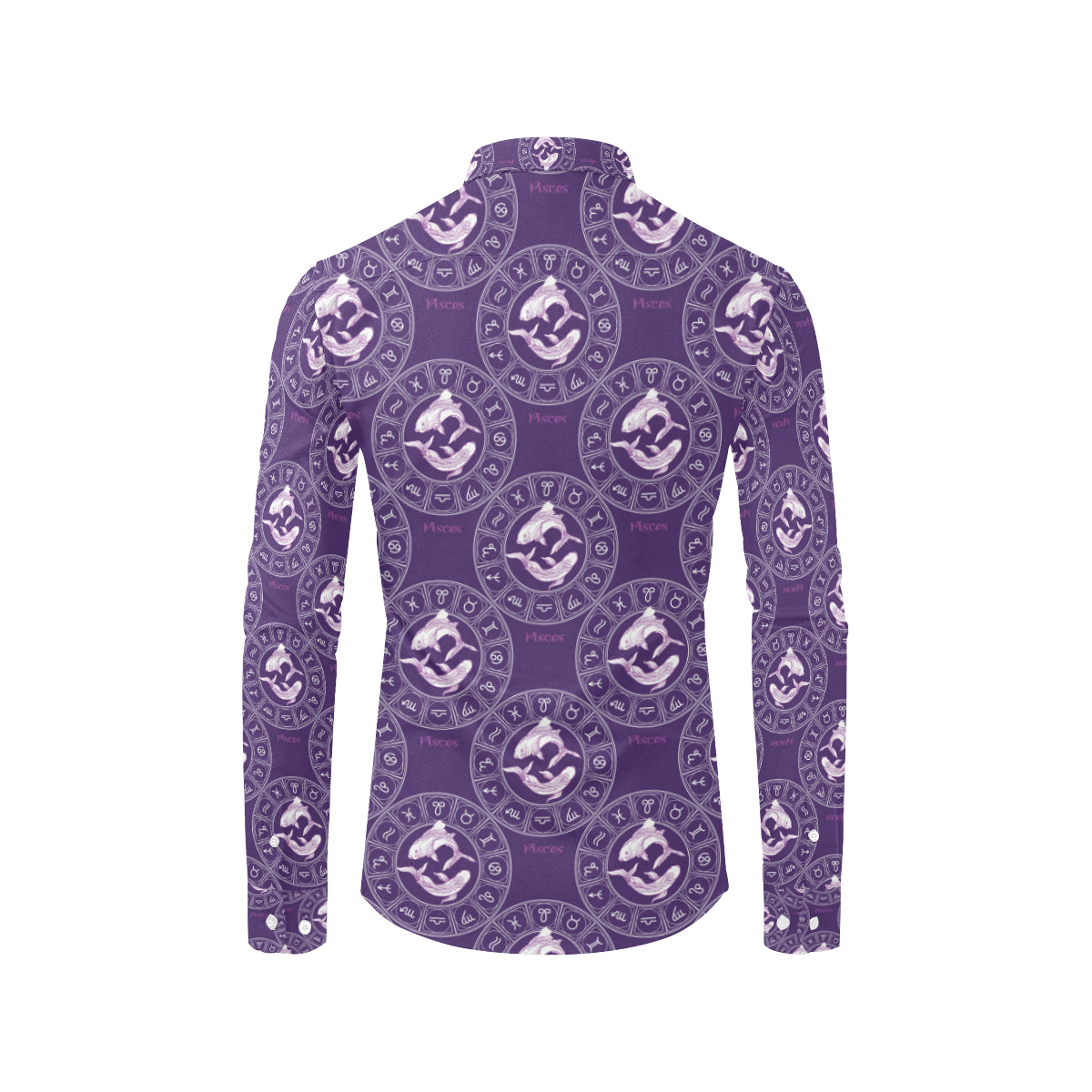 Pisces Pattern Print Design A02 Men's Long Sleeve Shirt