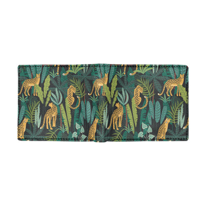 Jaguar Jungle Pattern Print Design 03 Men's ID Card Wallet