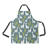 Llama Cactus Pattern Print Design 03 Apron with Pocket