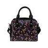 Hummingbird Pattern Print Design 04 Shoulder Handbag