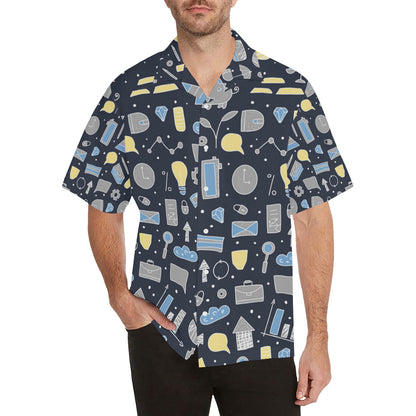 Accounting Financial Pattern Print Design 04 Men's Hawaiian Shirt