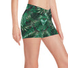 Tropical Flower Pattern Print Design TF012 Yoga Shorts