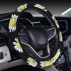 Daisy Pattern Print Design DS01 Steering Wheel Cover with Elastic Edge