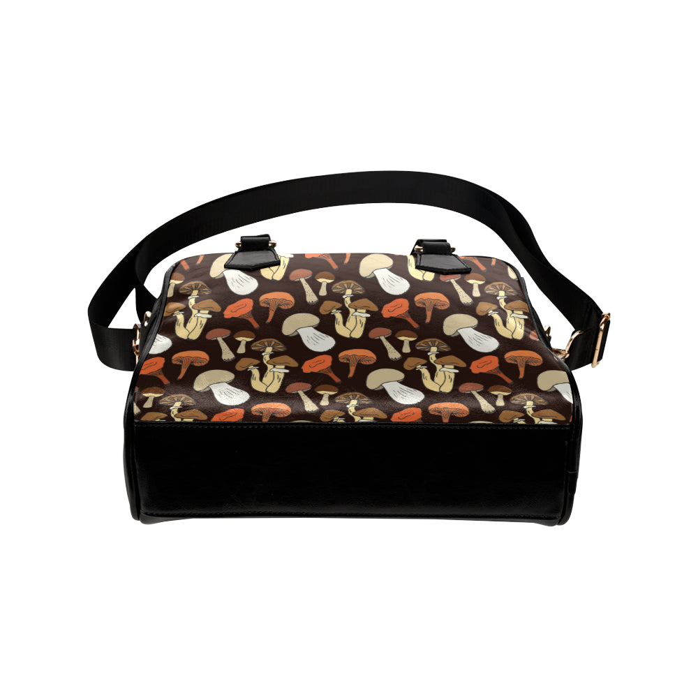 Mushroom Pattern Print Design A05 Shoulder Handbag