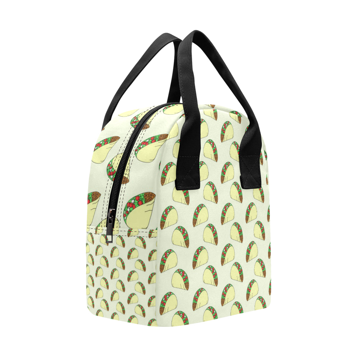 Taco Pattern Print Design TC05 Insulated Lunch Bag