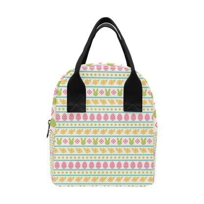 Easter Eggs Pattern Print Design RB016 Insulated Lunch Bag