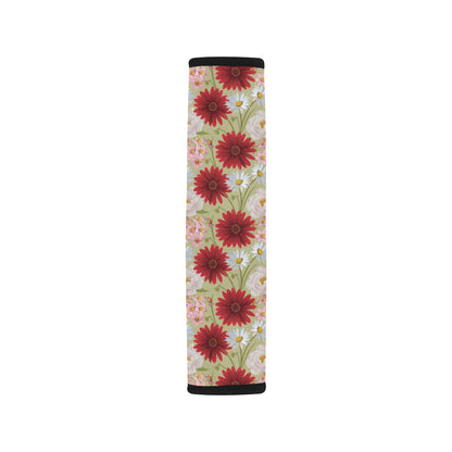 Gerberas Pattern Print Design GB07 Car Seat Belt Cover