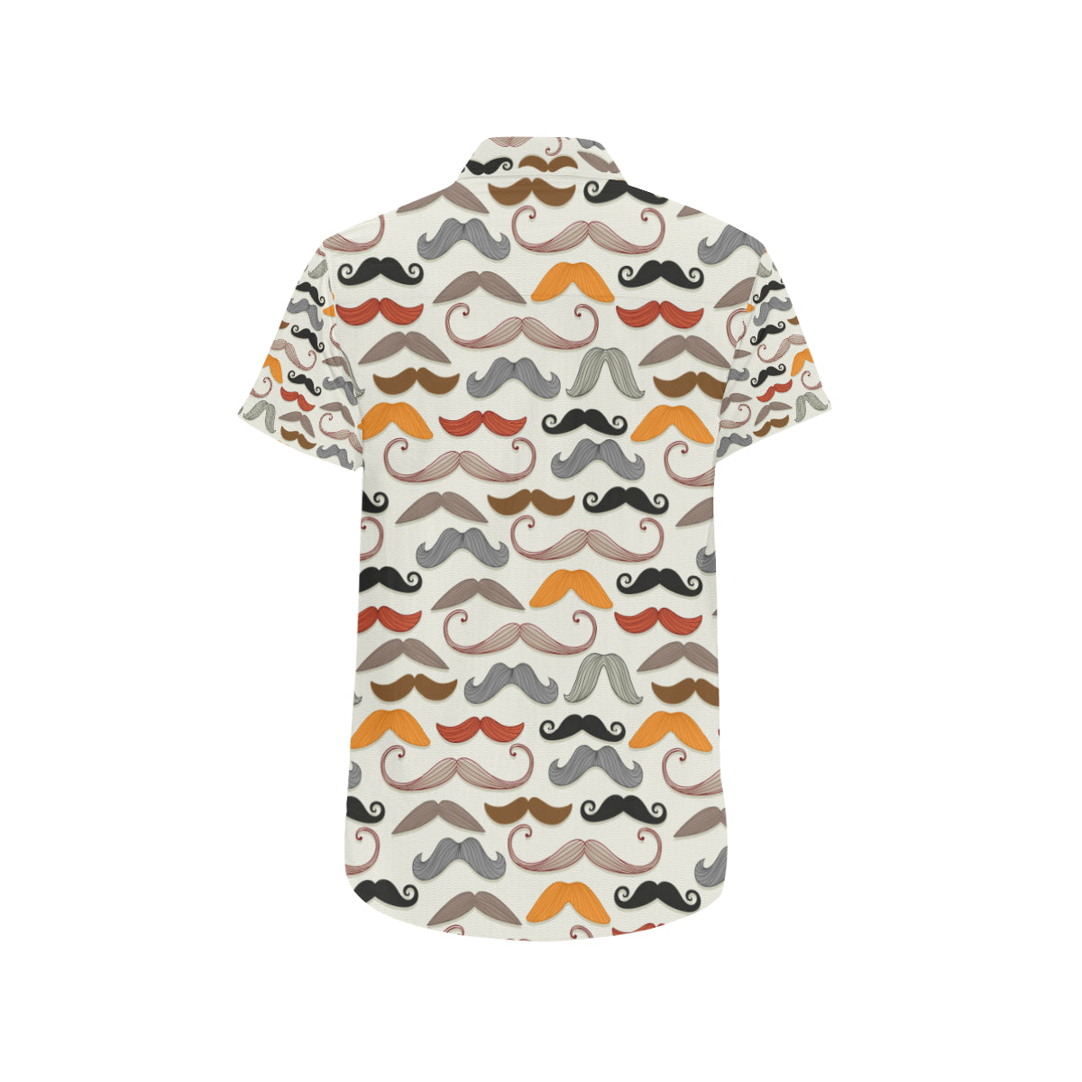 Mustache Pattern Print Design A02 Men's Short Sleeve Button Up Shirt