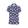 Cloud  Pattern Print Design 03 Men's Short Sleeve Button Up Shirt