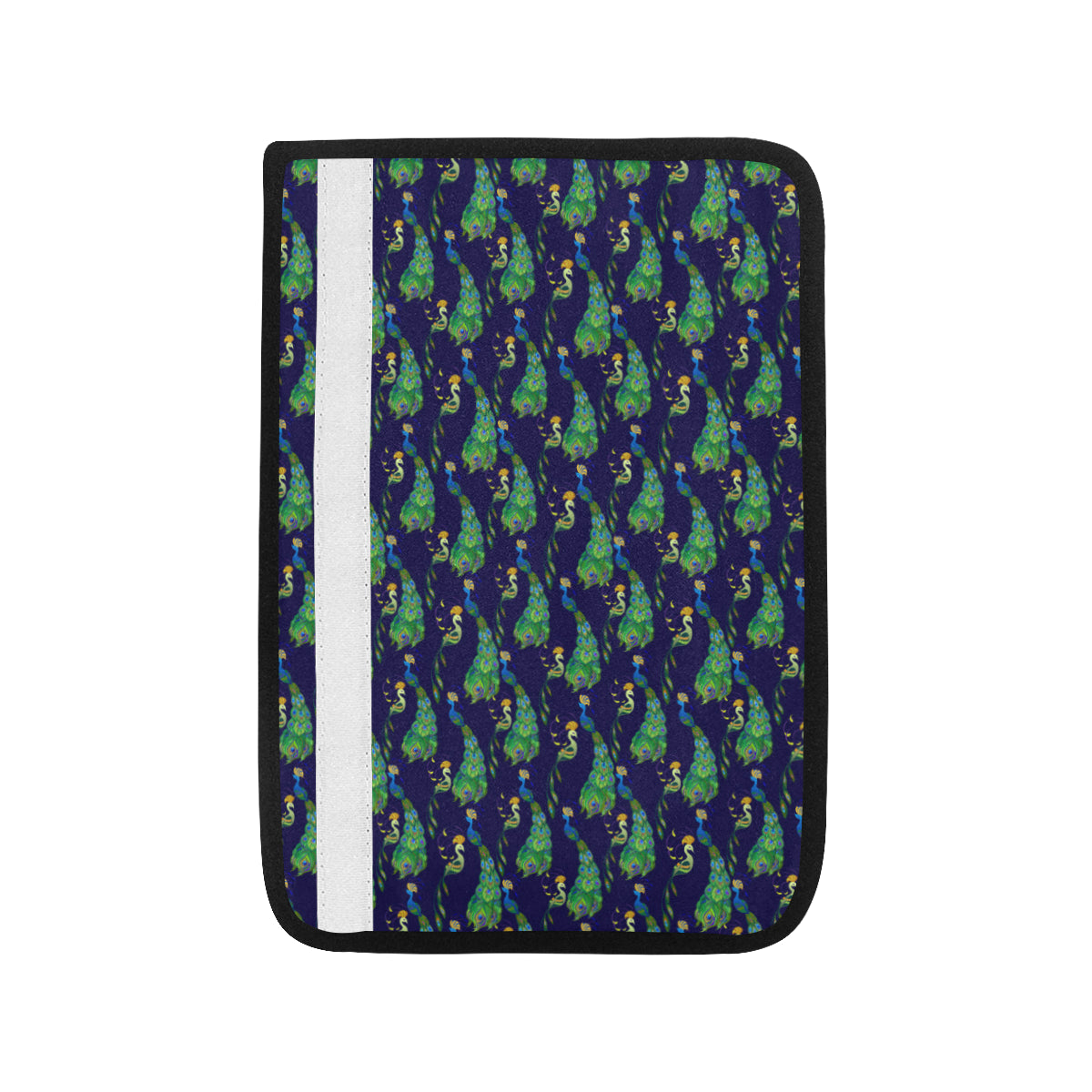 Peacock Art Design Print Car Seat Belt Cover