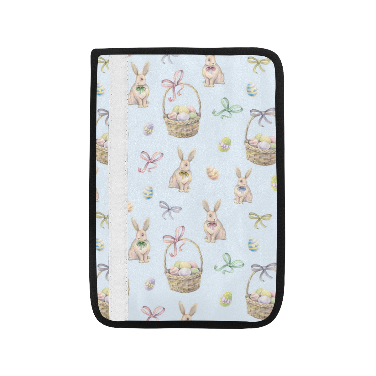Rabbit Easter Eggs Pattern Print Design 03 Car Seat Belt Cover