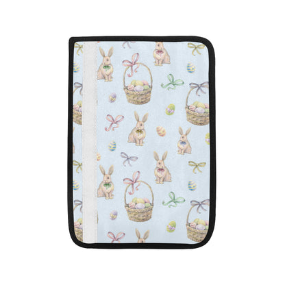 Rabbit Easter Eggs Pattern Print Design 03 Car Seat Belt Cover