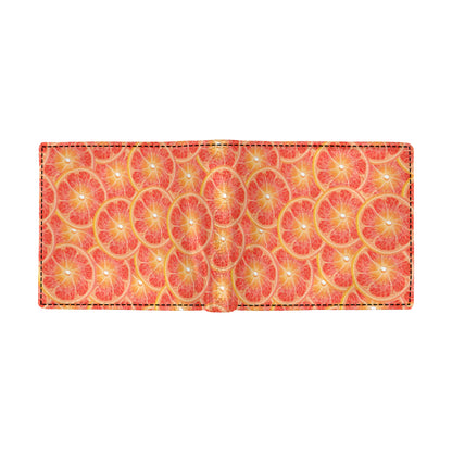 Grapefruit Pattern Print Design GF06 Men's ID Card Wallet