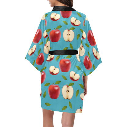 Apple Pattern Print Design AP012 Women Kimono Robe
