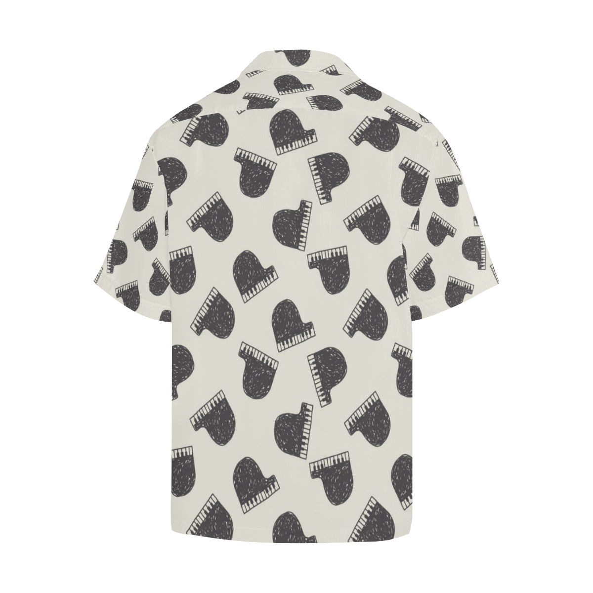 Piano Pattern Print Design 04 Men's Hawaiian Shirt