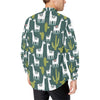 Llama Cactus Pattern Print Design 02 Men's Long Sleeve Shirt