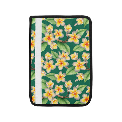 Plumeria Pattern Print Design PM07 Car Seat Belt Cover