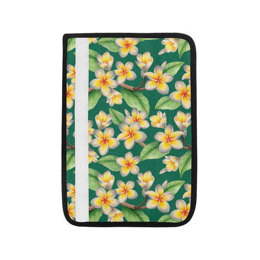 Plumeria Pattern Print Design PM07 Car Seat Belt Cover