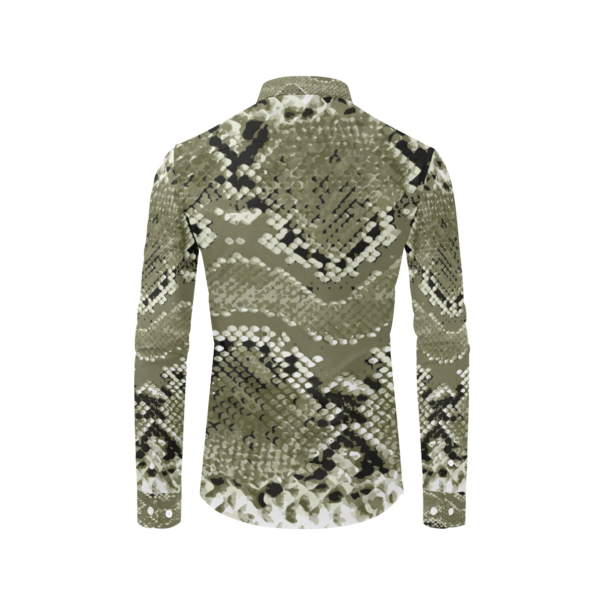 Python Pattern Print Design A04 Men's Long Sleeve Shirt