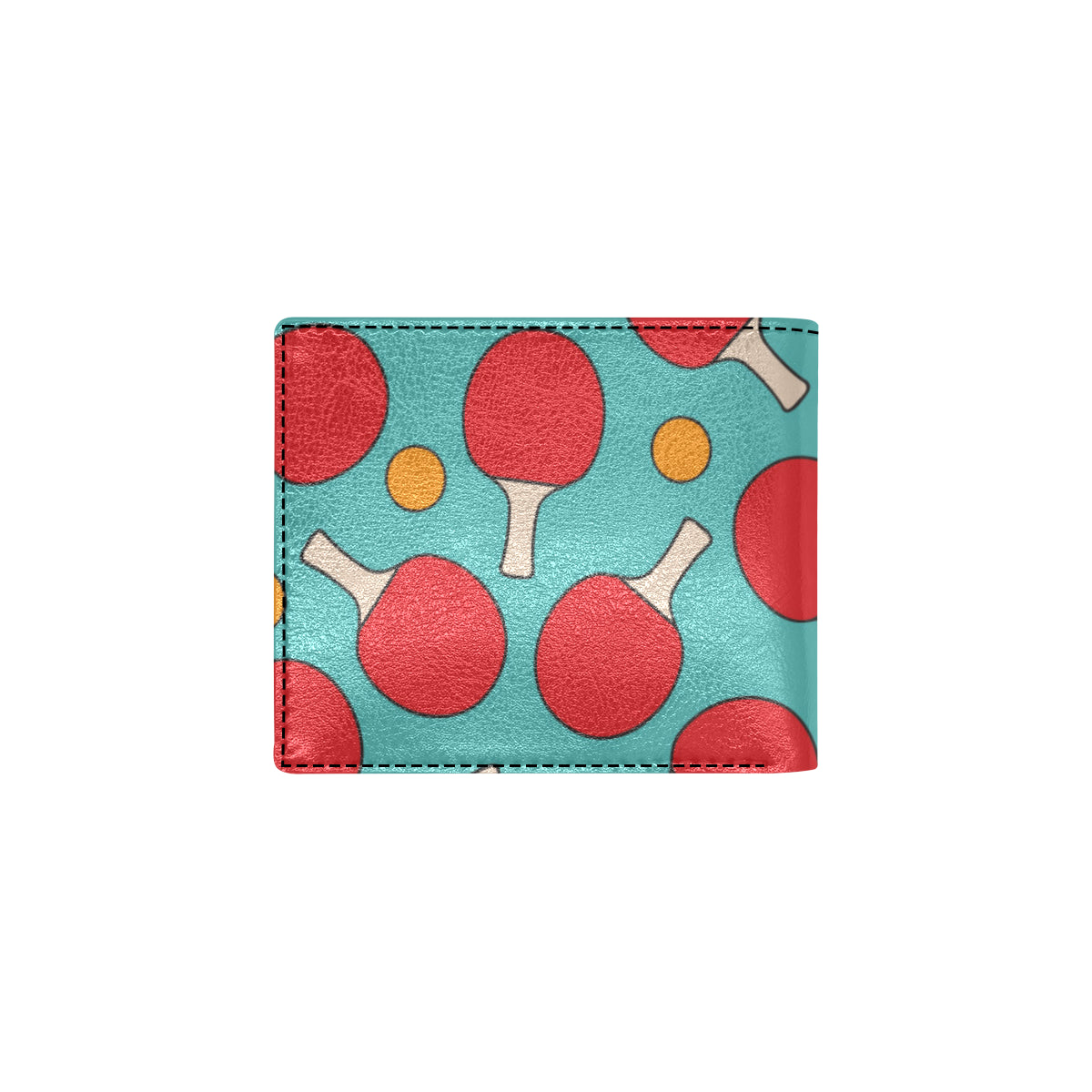Ping Pong Pattern Print Design A01 Men's ID Card Wallet