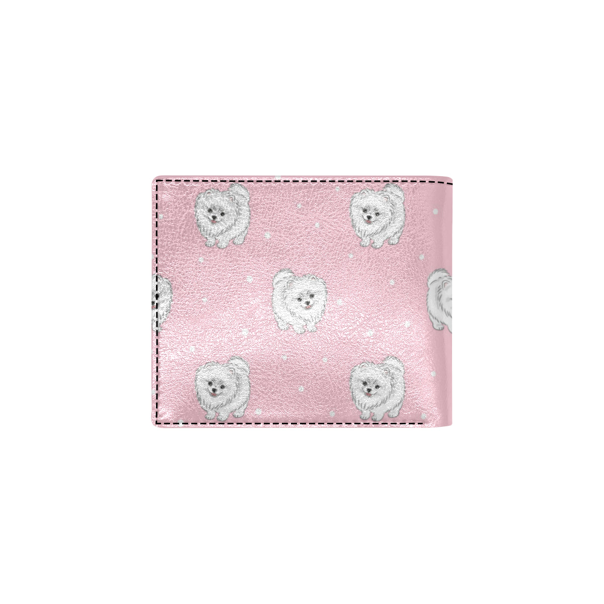 Pomeranians Pattern Print Design A02 Men's ID Card Wallet