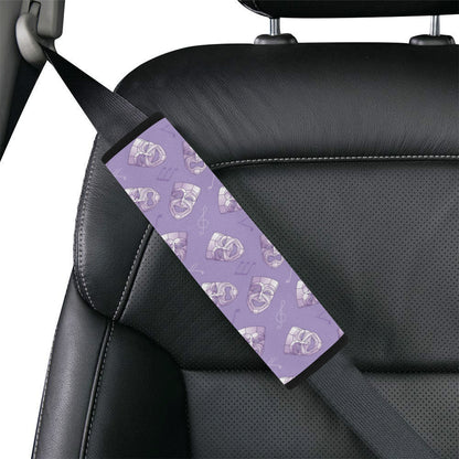 Acting Mask Pattern Print Design 05 Car Seat Belt Cover