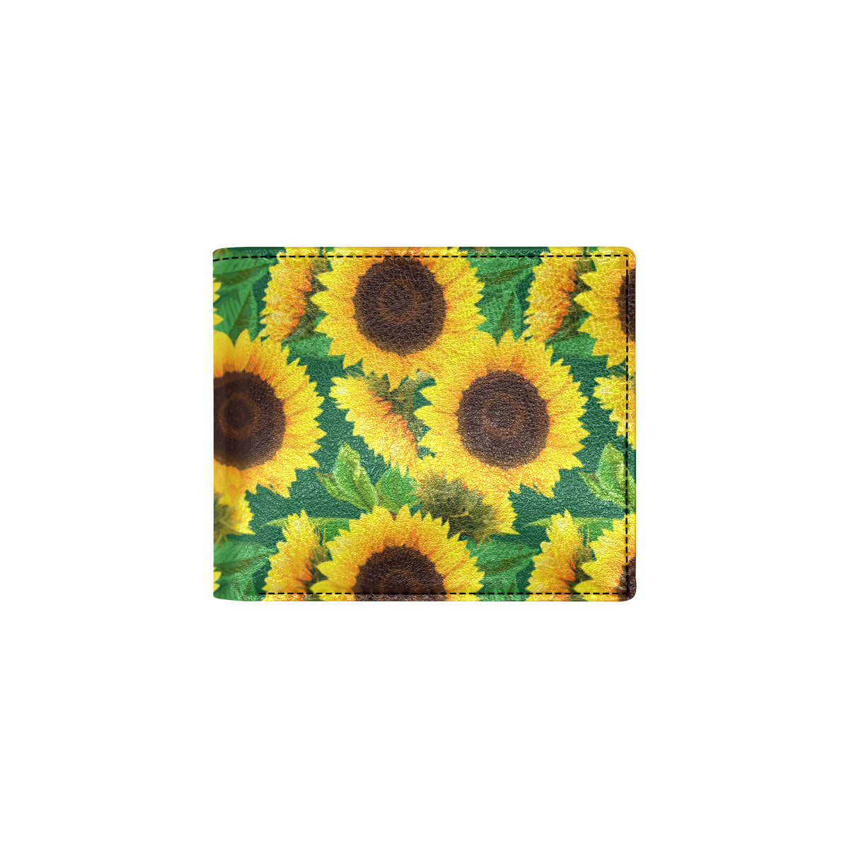 Sunflower Pattern Print Design SF02 Men's ID Card Wallet